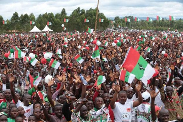 Election campaigns kicked off in Gitega city (pictured) and Ngozi province