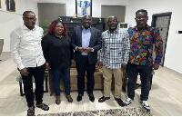 Dr Mahamudu Bawumia with the NPP-UK branch executives