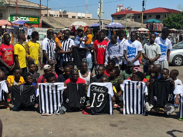 Bright Addae, Afro Arab Group Chairman with Ghana Skate Soccer team