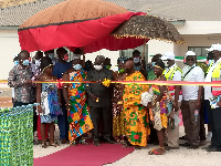 Osafo Maafo inaugurated the $48 million-dollar solar plant