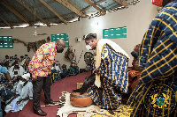 President Nana Addo Dankwa Akufo-Addo with Tong-Rana Kubilsong Nalebegtang