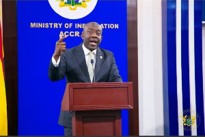 Kojo Oppong Nkrumah, Information Minister