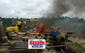 Galamsey Equipment Burn2