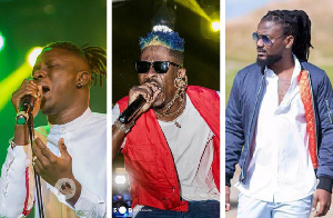 Dancehall artistes, Shatta Wale, Samini and Stonebwoy