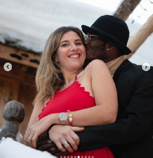 Emmanuel Gyasi And His Girlfriend, Carolina Rossi Gh