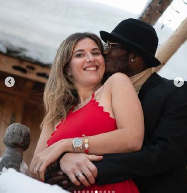 Emmanuel Gyasi and his girlfriend, Carolina Rossi