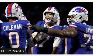 Josh Allen (centre) Was Seventh Overall Pick For The Buffalo Bills In The 2018 NFL Draft.png