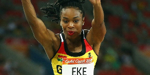 Ghanaian triple jumper, Nadia Eke