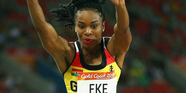 Ghanaian triple jumper, Nadia Eke