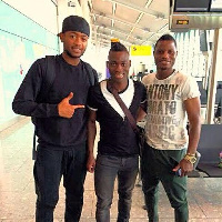 Christians Atsu and muslim duo Jordan Ayew (left) and Mubarak Wakaso (right)