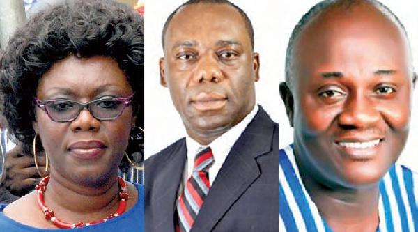 Ursula Owusu-Ekuful, Dr Mathew Opoku-Prempeh and Dan Botwe