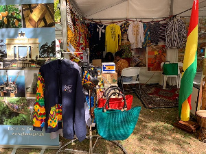 Some of the items on display at the Ghanaian stalls. Photo Credit: Kwame Boamah