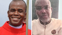 Combination foto (L-R) Father Mbaka and Nnnamdi Kanu