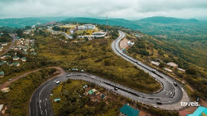 A bird's eye view of the Aburi area