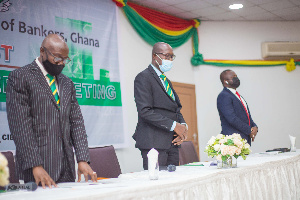 [L-R]: Charles Ofori Acquah, CEO of CIB Ghana, Reverend Sampson Omari, Vice President of CIB