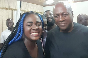 Tracey Boakye and John Mahama