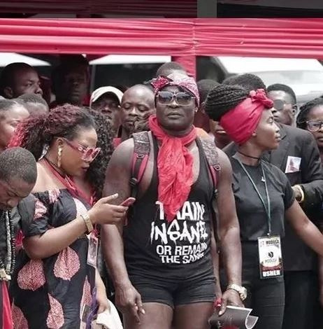 Bukom Banku at Ebony's funeral