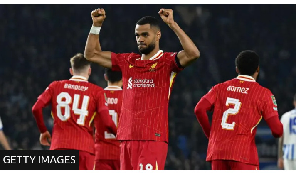 All four of Cody Gakpo's goals this season have come in the Carabao Cup