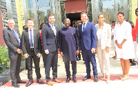 Vice President Dr Mahamudu Bawumia with some members of the delegation