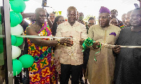 Abu Jinapor commissioning the project