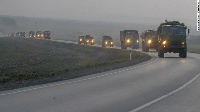 Di Russian Military convoy