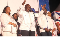 File photo of Nana Akufo-Addo at a political rally