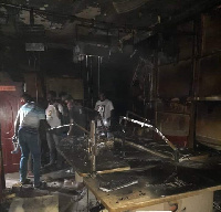 The premises of Salt FM was gutted by fire