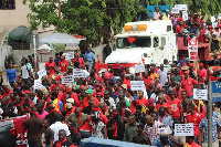 Ghana First Patriotic Front staged their first demonstration on 29th April 2018