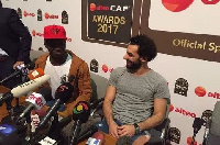 Liverpool teammates Sadio Mane and Mohamed Salah