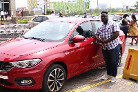 Dennis Quartey gets to use the car for the Easter Festivity