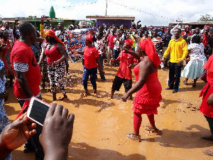 The residents are demonstrating over what they term as exorbitant electricity charges