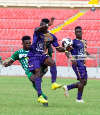 Action from the King Faisal vs. Medeama game