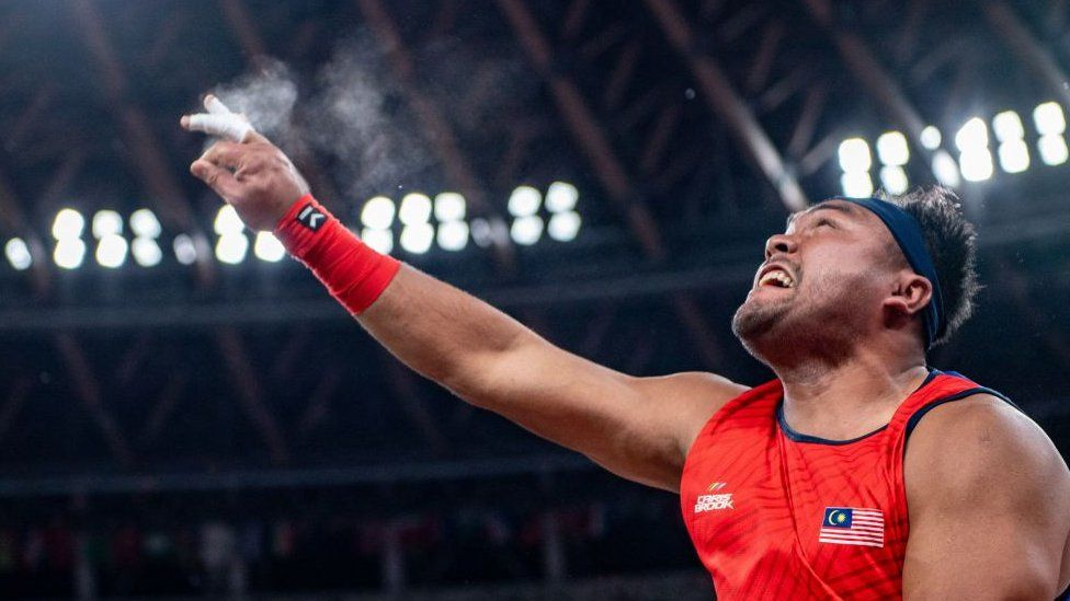 Shot Putter Muhammad Ziyad Zolkefi win gold for di F20 class