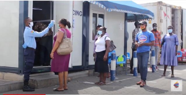 Customers have been advised to wear face masks