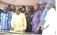 President Nana Addo Dankwa Akufo-Addo inaugurates the first phase of the Kumasi 1 Thermal Power Pla