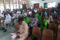 Stakeholders at the AGRA-Ghana rice project forum