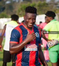 Legon Cities striker Asamoah Gyan