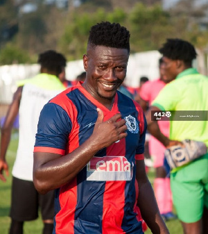 Legon Cities striker Asamoah Gyan