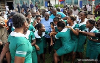 Nurses mobbed president Akufo-Addo when he restored the training allowances