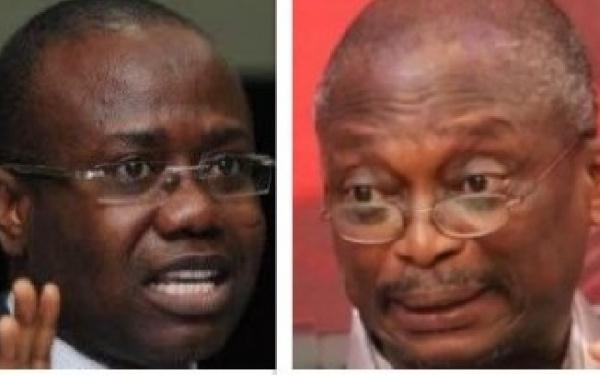 Kwesi Nyantakyi and Kweku Baako, Managing Editor of the New Crusading Guide newspaper