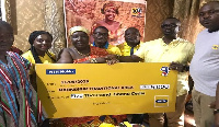 MTN presented the cheque to Nana Ama Amissah III