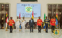 President Akufo-Addo with some senior security officials