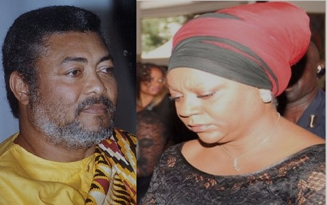 Jerry John Rawlings with Dr Valerie Sawyer in an enhanced photo