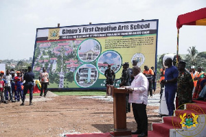 Akufo Addo Cuts Sod For Kufuor Sch.jpeg