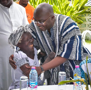 The Vice President  personally dished out meals to his special guests