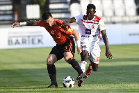 Osman Bukari in action for Trencin