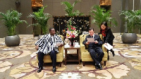 Deputy Ambassador to China Horace Ankrah with Prof. Jingkun Xu