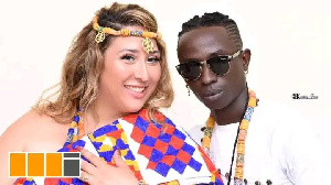 Patapaa with his wife