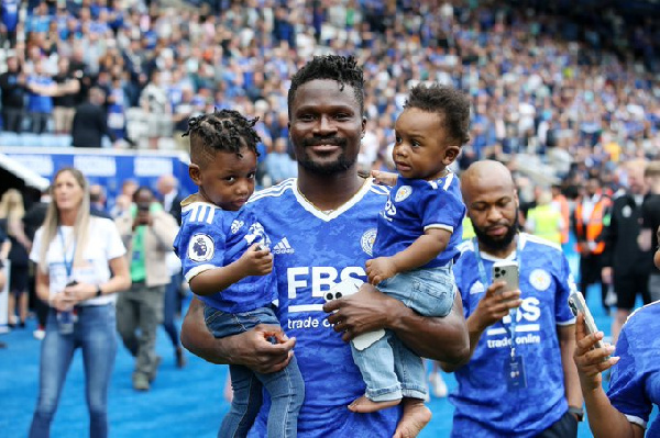 Black Stars defender, Daniel Amartey and his sons