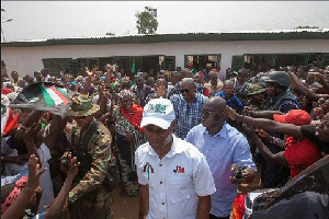 President John Mahama celebrates Christmas in Bole.